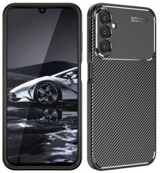 Husa pentru Samsung Galaxy A15 4G / A15 5G - Techsuit CarbonFiber - Black 