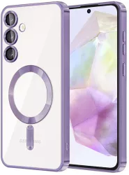 Husa pentru Samsung Galaxy A35 5G - Techsuit Luxury Crystal MagSafe - Light Purple 