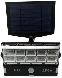 Lampa Led Cu Panous Solar Klausstech Senzor De Miscare Waterproof Acumulator 4800 Mah 50 Led-uri Incorporate 3 Moduri De Iluminare Hal 