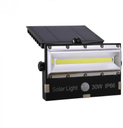 Lampa Led KlaussTech 30w Cu Panous Solar Si Senzor De Miscare Waterproof Acumulator 4800 Mah 50 Led-uri Incorporate 3 Moduri De Iluminar 