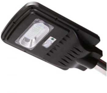 Lampa LED KlaussTech cu panou solar 50 W Senzor si Telecomanda 7500 lm Autonomie 8h Negru 