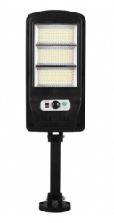 Lampa Solara Led Klausstech Putere 30w Ip65 Lumina Alba 6500k 5 Surse De Lumina Negru 