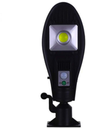 Lampa Solara Stradala Klausstech 100w Buton On/off Senzor De Miscare Design Compact Si Ergonomic Usor De Instalat Negru 