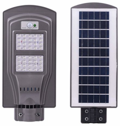 Lampa Solara Stradala Klausstech 40 W Led Senzor De Miscare Protectie Impotriva Ploii Baterie Reincarcabila Lithium Negru 
