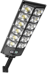 Lampa Solara Stradala KlaussTech cu Protectie IP65 Rotire la 180 ° 4500 mAH Material ABS 3 Moduri de iluminare 165 x 45 x 615 mm N 
