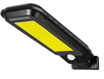 Lampa Solara Stradala Klausstech Senzor De Miscare 140 Led-uri Putere 40w Clasa De Protectie Ip66 Iluminare Pe 120 De Grade Negru 