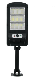Lampa Solara Stradala KlaussTech Senzor de Proximitate Incarcare Solara Control prin Telecomanda Negru 