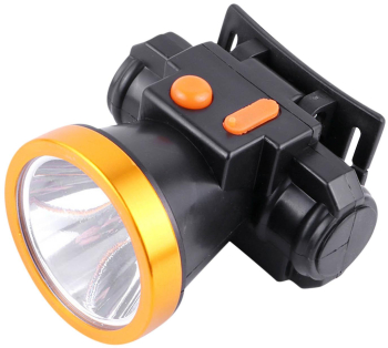 Lanterna frontala LED KlaussTech usoara reincarcabila impermeabila lumina alba negru 