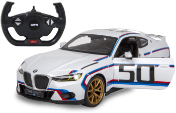 Masina RC cu telecomanda BMW 3.0 CSL / Lungime 34 cm / Scara 1 14 / 2.4Ghz / 11Km/h / LED fata/spate / 6+ 