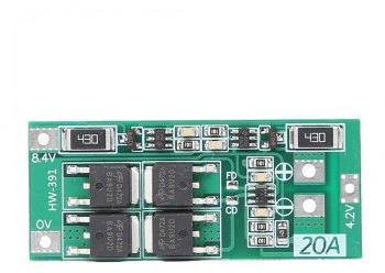 Modul protectie incarcare 2x 18650 balansat 20A 