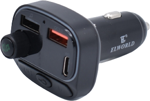 Modulator Auto Klausstech 2 X Usb Design Ergonomic Usb Microsd Handsfree 68 Db 7 Culori Negru 