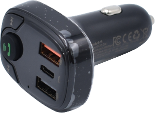 Modulator Auto Klausstech 2 X Usb Design Ergonomic Usb Microsd Handsfree Desgin Compact Afisaj Digital Portocaliu Negru 