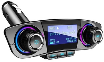 Modulator Auto Klausstech Radio Fm Microfon Incorporat Sd Card Functie De Incarcare Telefon Bluetooth Display Alimentare La Bricheta 