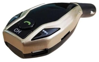 Modulator KlaussTech Auto Fm X7 2 X Usb Suport Card Tf auriu 