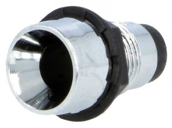 Montura pentru LED 5mm 8mm Montare pe panou Subtip concav SCI R9-107 CHROME 