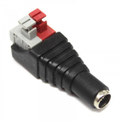 Mufa alimentare mama DC 2.1x5.5mm bloc terminal clip pt CCTV 