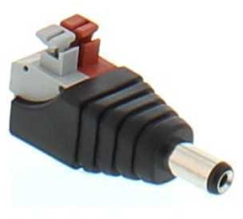 Mufa alimentare tata DC 2.1x5.5mm bloc terminal clip cleme pt CCTV 