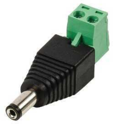 Mufa alimentare tata DC 2.1x5.5mm bloc terminal cu surub pt CCTV 