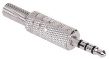 Mufa JACK 3.5 mm tata metal 4 contacte 4 pini 