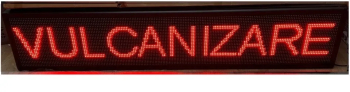 Panou Led de Exterior Programabil/Reclama Luminoasa 200x40cm ROSU ideala pentru VULCANIZARE 