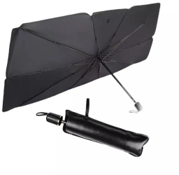 Parasolar auto tip umbrela ABS/Nylon/Fier 79x145 cm Negru 