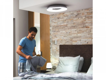 Plafoniera LED Philips Hue Still Bluetooth 22.5W 204W 2500 lm lumina alba 2200-6500K IP20 Metal/Plastic 39.1cm Negru In trerupator cu 