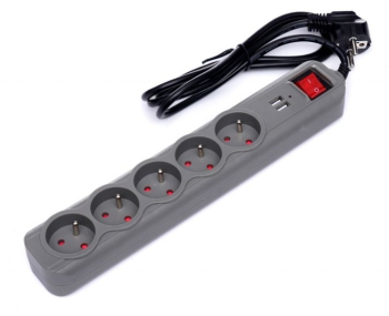 Prelungitor electric Kraft&Dele 3 m 5 prize USB KD4034 