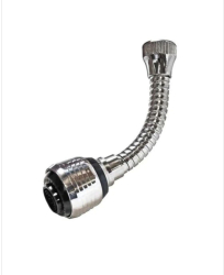 Prelungitor Pentru Robinet Universal Si Flexibil TurboFlex Lungime 15 Cm Material Metal Culoare Argintiu 