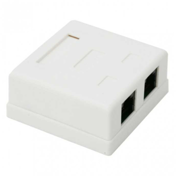 Priza dubla de perete 8P8C UTP Cat5 2x RJ45 