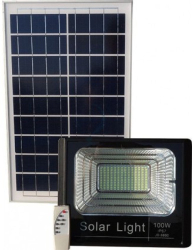 Proiector Led KlaussTech 100w Solar Cu Telecomanda 