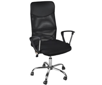 Scaun De Birou Directorial Mobil Rotativ KlaussTech Spatar Ventilat Reglabil Pe Inaltime Culoare Negru 