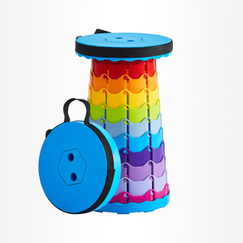 Scaun pliabil portabil Plastic 150kg Multicolor 