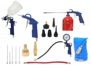 Set pneumatic pentru vopsire Kraft&dele 18 piece KD2100 