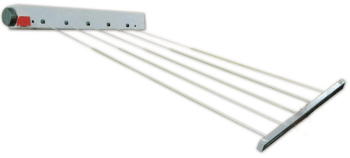Uscator de rufe retractabil iZowe lungime 4 metri accesorii fixare 