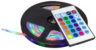 Banda Led Rgb Cu Telecomanda Si Sursa 5m multicolor 