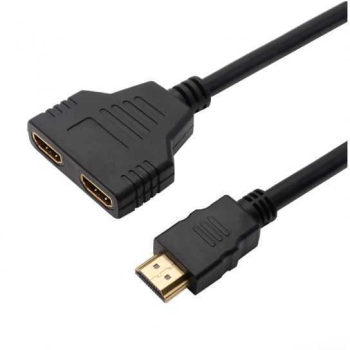 Cablu adaptor HDMI la 2x HDMI aurit spitter 