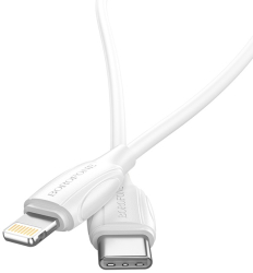 Cablu Date si Incarcare USB Type-C / tip Lightning USB-C pentru iPhone 14 13 12 11 Pro Max Mini 2 Metri - Alb 