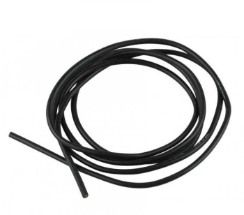 Cablu siliconic multifilar 14AWG 2.08mm2 negru 1m liniar 