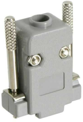 Carcasa mufa 9 pin serial D-SUB RS232 VGA cu surub lung 