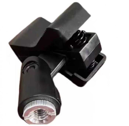 Clip pentru microfon nuca tip clip montabil pe stativ cu brat pantografic negru 
