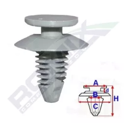Clips Tapiterie Pentru Fiat/alfa Romeo Set 10 Buc 