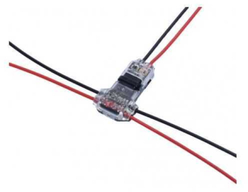 Conector rapid cu blocare in T pentru doua fire 