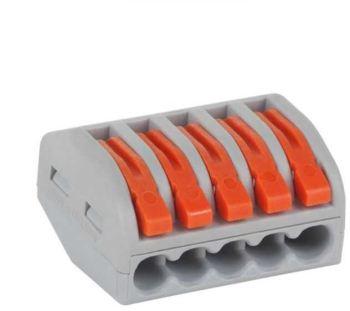 Conector universal rapid 5x 0.75-2.5mm portocaliu 