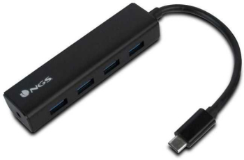 Hub USB type C NGS Wonder Hub4 4 porturi USB 3.0 negru