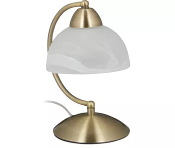 Lampa de masa Relaxdays Touch design retro baza E14 25 x 15 x 19 cm auriu - RESIGILAT 