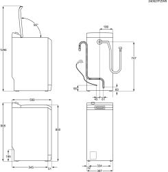 Masina de spalat verticala Electrolux EW2TN5261FE TimeCare 500 clasa D 6.0 kg