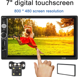 Mp 5 Player 2 Din Mirrorlink Camera Marsalier Rama Adaptoare Preluare Comenzi Volan Ecran 7 Inch bluetooth Telecomanda KlaussTech 