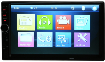 Mp5 player auto KlaussTech cu ecran de 7 inch 2 DIN Touchscreen 