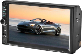 Mp5 Player Auto KlaussTech Display 7 inch Mirrorlink TouchScreen USB SD Card Negru 