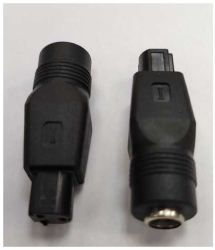 Mufa adaptoare alimentare DC 2.5x5.5 mm mama la 3 Pini tip Dell tata 